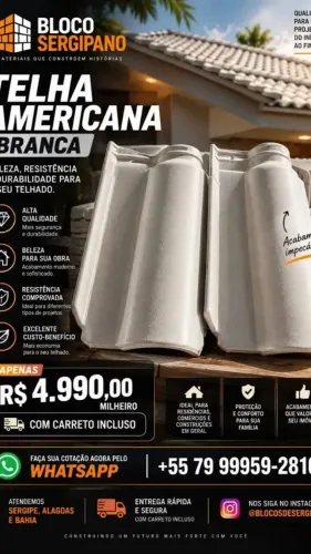 Telhas americana resinada
