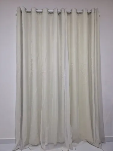 Cortina Blackout PVC + Voil (Acompanha suporte e varão)