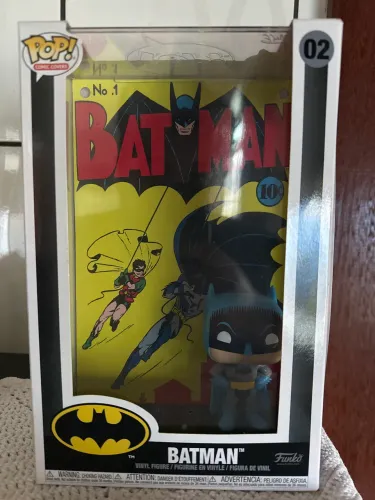 Funko Pop Batman 02 Raro + Arte Clássica Original Colecionador