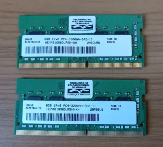 Memória RAM HANA 16GB (2x8GB) DDR4 3200MHz - Notebook