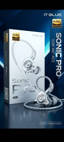 Fone de Ouvido IT-Blue Sonic Pro LE-0272 - Hi-Res Audio & Som 360°
