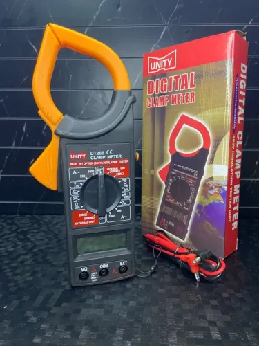 ALICATE AMPERÍMETRO MULTÍMETRO DIGITAL DT-266 / DIGITAL CLAMP METER - UNITY