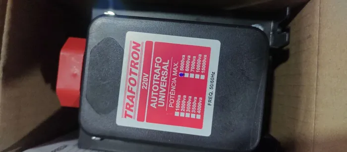 Transformador 5.000va novo, na caixa. 250,00