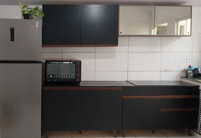 Kit cozinha completaaa! Cooktop com armários de cozinha