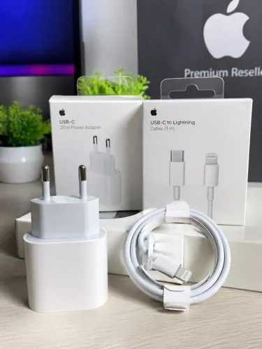 Kit Carregador USB-C 20W + Cabo USB-C para Lightning 1m - Original Padrão Apple