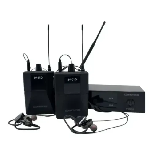 Retorno sem fio Duplo IN-EAR Soundvoice SV-01D