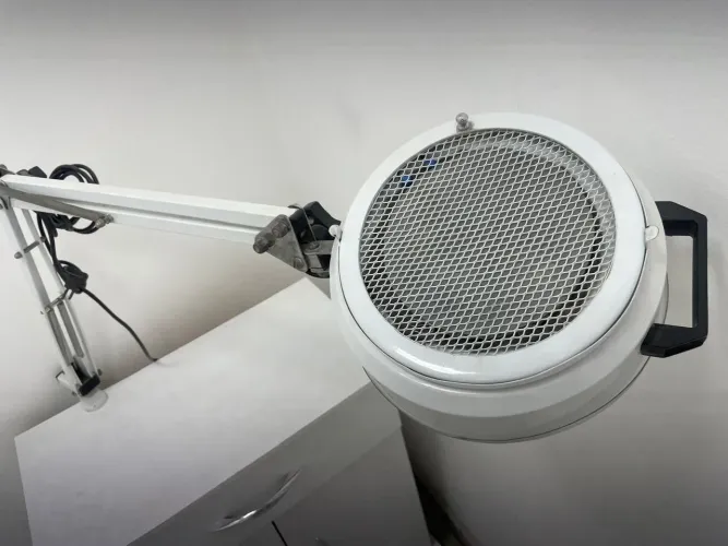 Luminária e exaustor