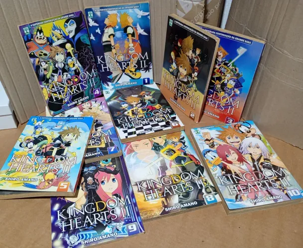 Kingdom hearts ll manga completo volume 1 ao 10