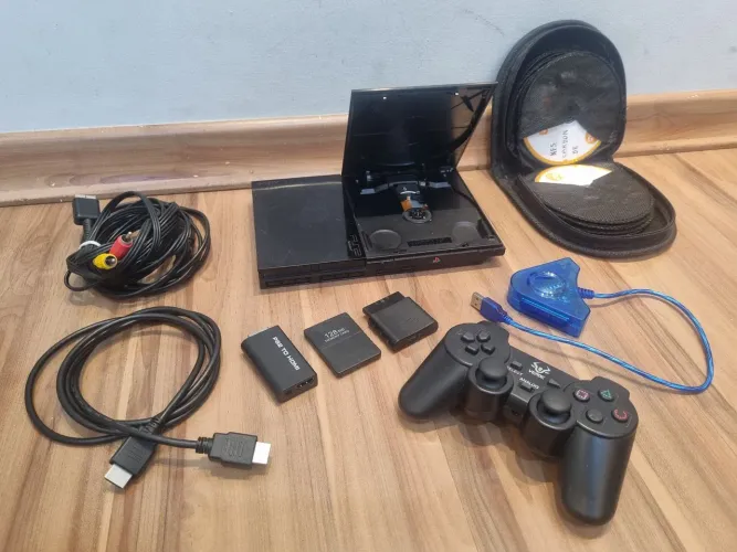 PS2 desbloqueado 128Mb HDMI Controle sem fio Jogos