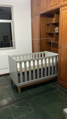 Berço Theo Abracadabra com Colchão - Transforma em mini cama