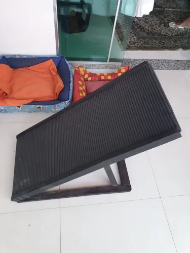 Cama de cachorro rampa e escada