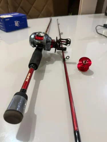 Conjunto de Pesca Cadenza + Carretilha SeaSir Mansory Carbon Fiber 7.3:1 | Impecavel