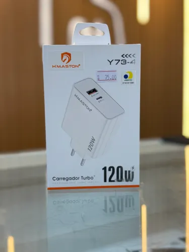 Fonte Usb C + Usb 120W Ultra Rapida 