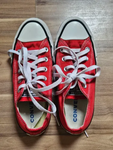 All star converse cano baixo usado - Vermelho 34
