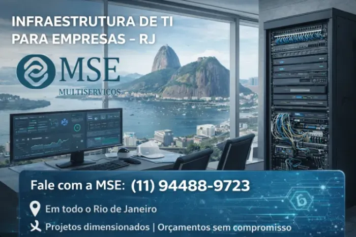 CAMERAS?CATRACAS? INFRAESTRUTURA DE TI PARA EMPRESAS - RIO DE JANEIRO ?