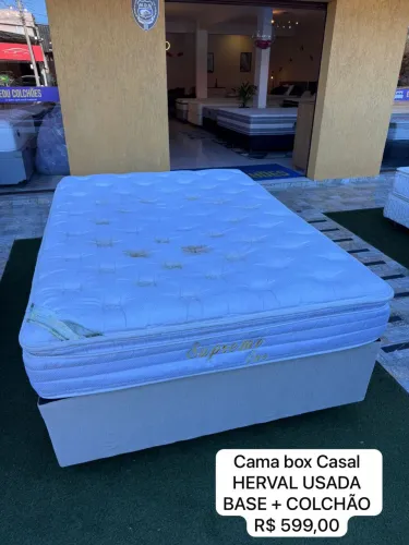 Cama box CASAL HERVAL SEMINOVA TOP - ENTREGO