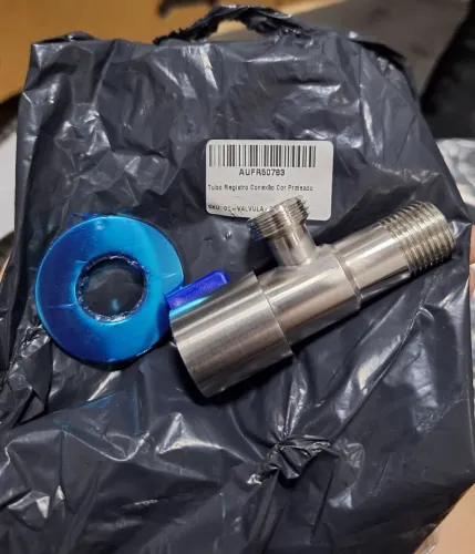 Adaptador para ducha higiênica com registro em aço inox