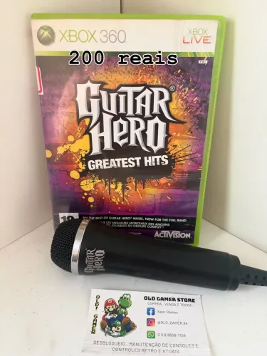 Microfone guitar hero xbox 360