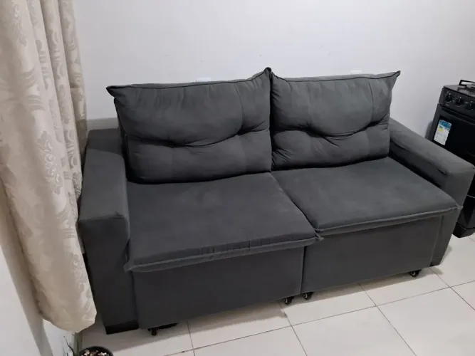 Sofá 3 lugares retrátil