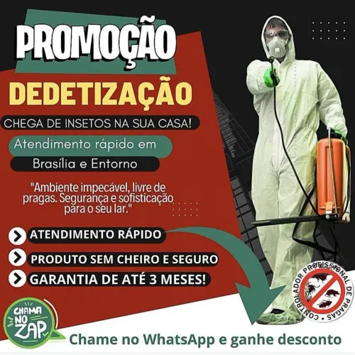 detetizaçao em geral e limpeza de caixa d'água 