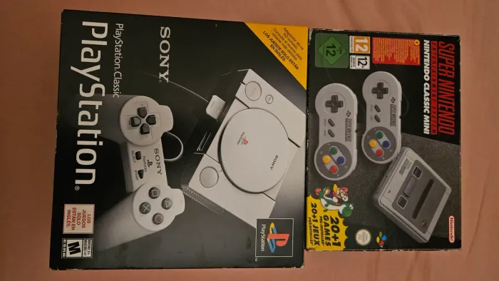 Snes mini Europeu e Ps1 mini