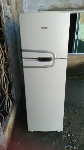 Geladeira Consul Frost Free Duplex 340 Litros Com Prateleiras Altura Flex Cor Inox CRM39AK