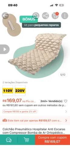 Colchão de ar pneumático inflável