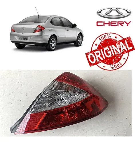 Lanterna Chery Cielo Sedan 2010 2013 Com Detalhe Direito  Direito Vermelho