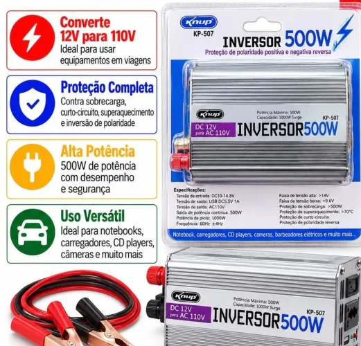 Inversor 500w knup 