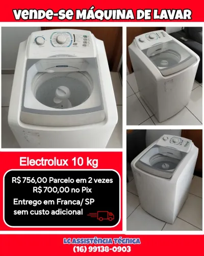 Máquina de lavar roupa Electrolux 10 kg