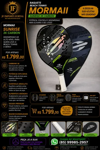 Raquete de beach tennis Mormaii Sunrise nova