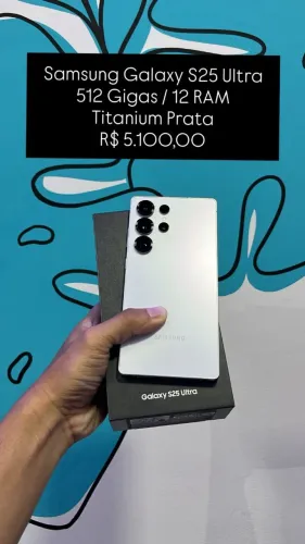 Seminovo: Samsung Galaxy S25 Ultra 512GB 12RAM Prata | Loja Fisica