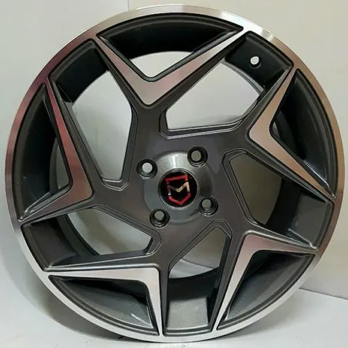 Roda aro 15 Mônaco New Fiesta Grafite diamantada Ford Ka 4X108 jogo novo