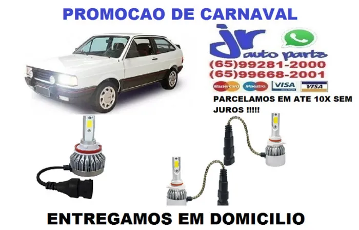 Lampada Ultra LED ( Baixa)Gol Quadrado 6000K 12V 24V