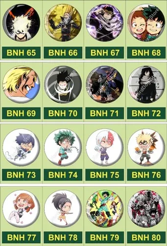 Bottons Boku No Hero (My Hero Academia) - NerdDog Store - Parte 2
