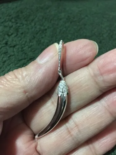 Brincos em Ouro Branco com Diamantes Africanos 