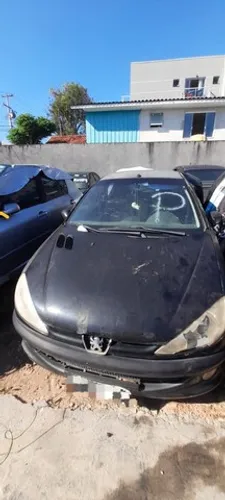 Sucata Peugeot 206 2005 Preto Disponível Para Retirada de Peças