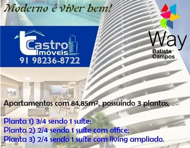 Pronto pra morar! Way Batista Campos. 3/4. 1 ou 2 Vagas. J73