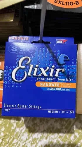 Cordas elixir guitarra 100% originais na promoção