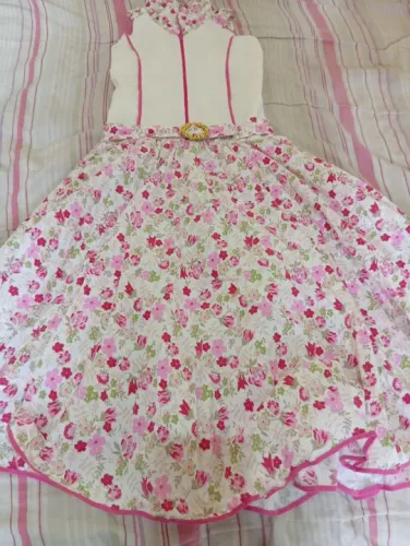 Vestido Infantil Floral com Cinto
