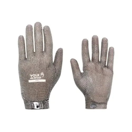 Luva Corte malha de Aço inox cano_curto Volk CA 26967