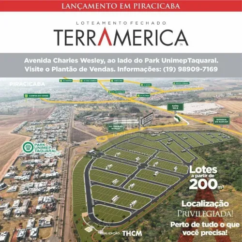 LANÇAMENTO LOTE EM CONDOMÍNIO FECHADO TERRAMERICA - Terreno à venda, 200 m² por R$ 135.000