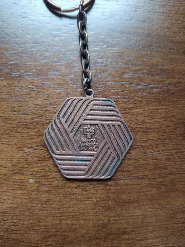 Chaveiro Banco América do Sul cor bronze