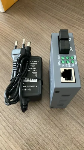 Conversor de mídia Gigabit - Fibra ótica 10/100/1000