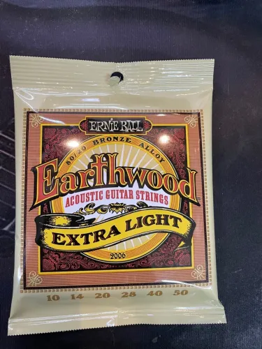 Encordoamento para Violão Ernie Ball 010 Earthwood Extra Light