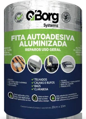 Fita Autoadesiva Aluminizada para Reparos em Geral