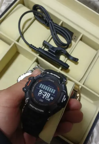 Relógio Smart watch Casio G-Shock GBD-H2000-1A Novo Preto e Laranja