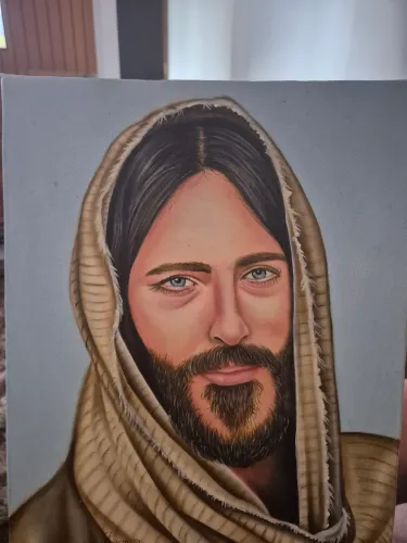 Quadro com pintura de Jesus Cristo