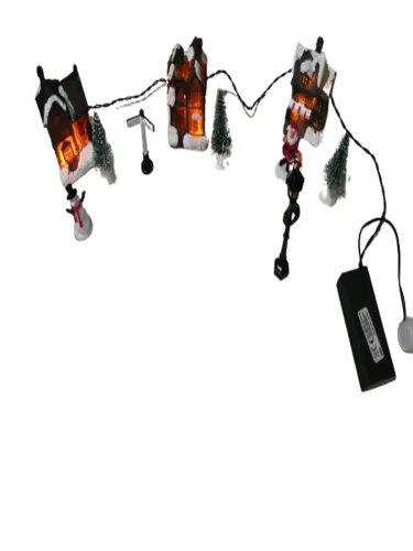 Vila Natalina Para Enfeitar Arvore De Natal Com 10 Peças