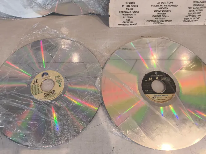 Laserdisc filmes variados sem capa no Estado 6 unidades 